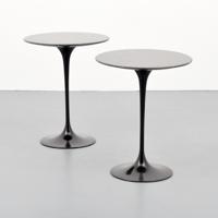 Pair of Eero Saarinen Tulip Occasional Tables - Sold for $1,690 on 05-25-2019 (Lot 4).jpg